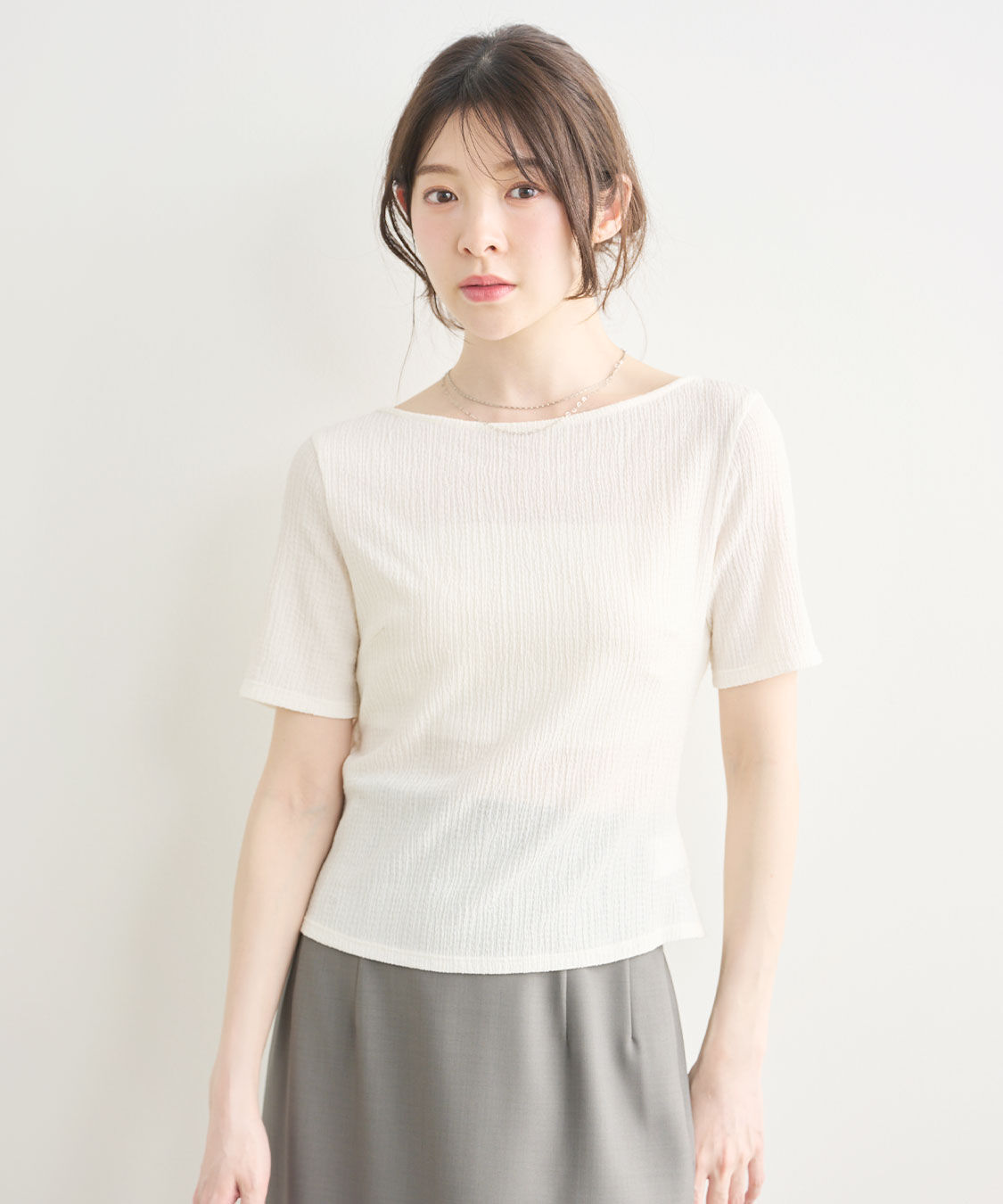 COCO DEAL「バックシャンリボンカットソートップス」|Tシャツ・カットソー|