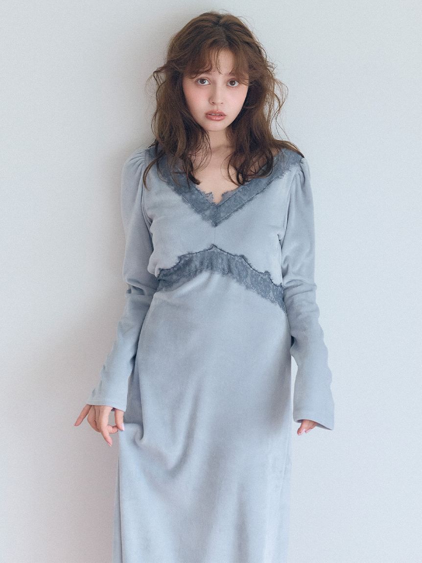 SNIDEL HOME「【イフミック(R)】シルキーフリースカップインワンピース」|ルームウェア|