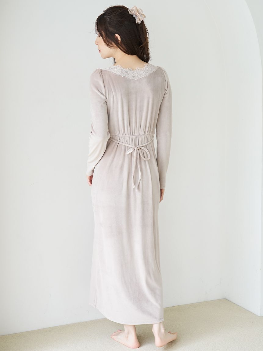 SNIDEL HOME「【イフミック(R)】シルキーフリースカップインワンピース」|ルームウェア|