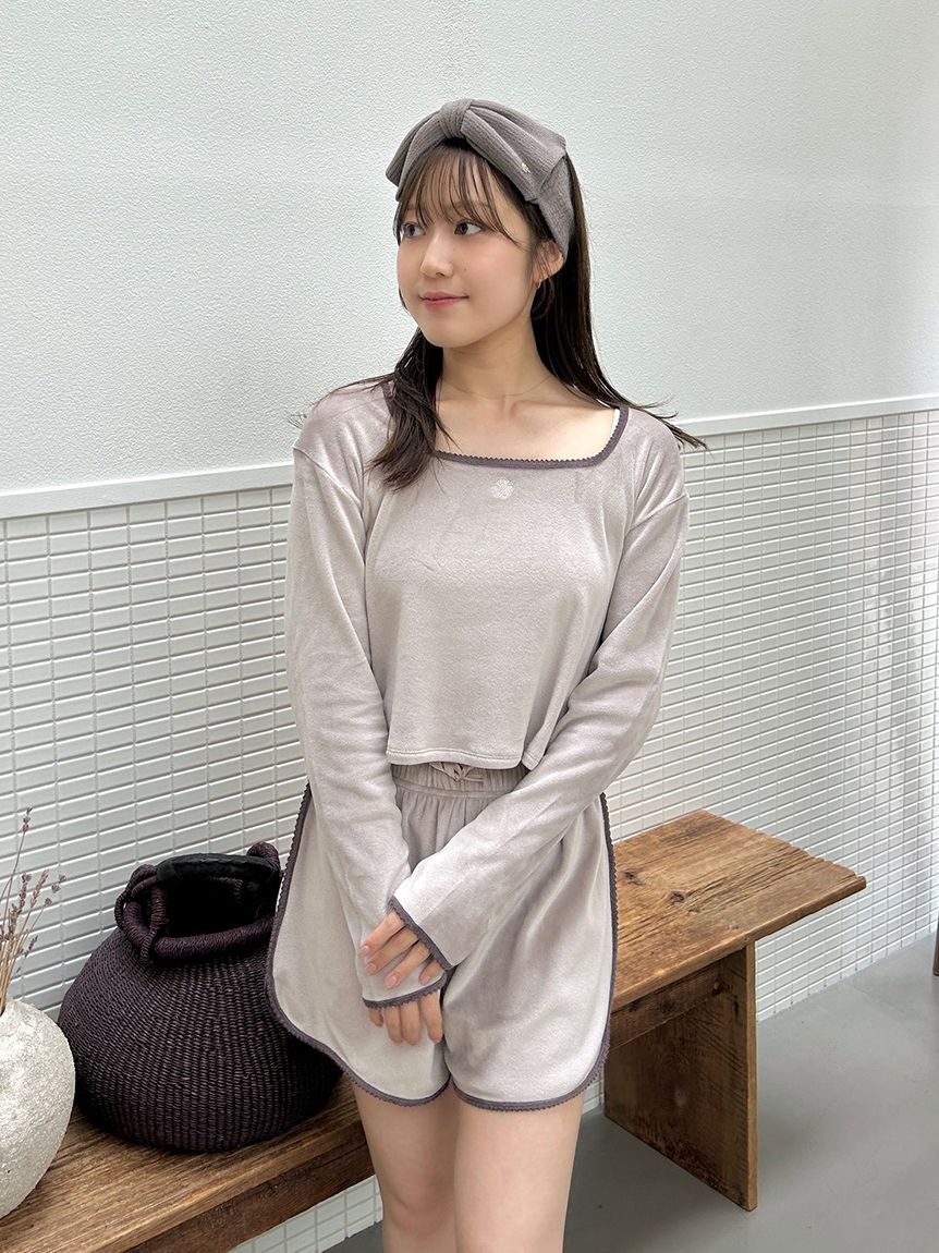 SNIDEL HOME「【イフミック(R)】シルキーフリースセットアップ」|ルームウェア|