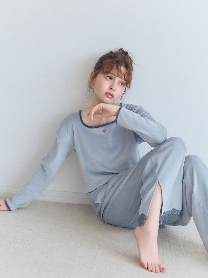 SNIDEL HOME「【イフミック(R)】シルキーフリースセットアップ」|ルームウェア|