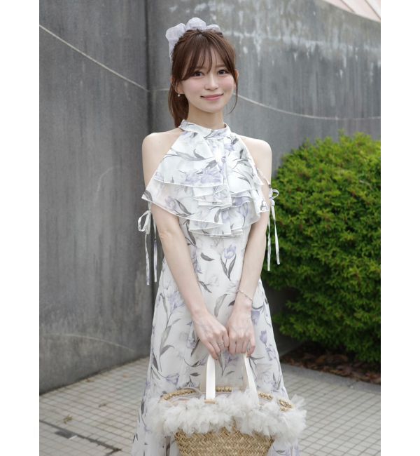 MERCURYDUO「花柄アメスリラッフルワンピース」|ワンピース|