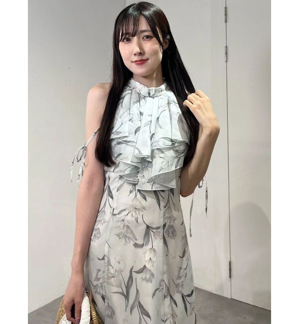 MERCURYDUO「花柄アメスリラッフルワンピース」|ワンピース|