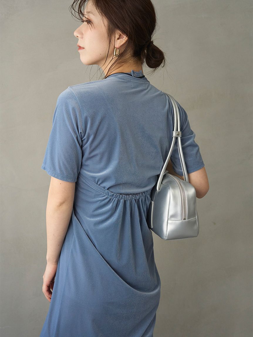emmi atelier「ベロアTシャツ&times;ホルターネックワンピースセット」|ワンピース|