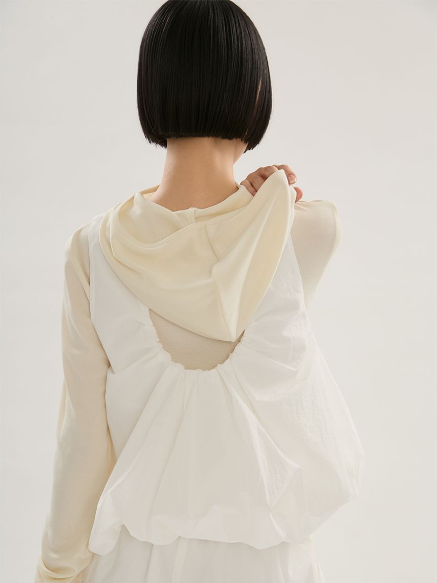 emmi atelier「ワッシャーナイロンバルーンビスチェ【セットアップ対応】」|ベスト・ジレ|