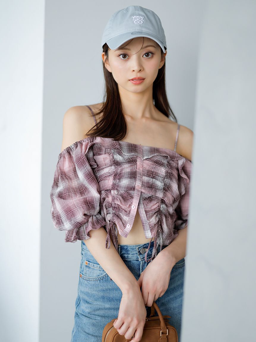 SNIDEL「【SNIDEL|NEW ERA(R)】コラボエンブレムキャップ」|キャップ・キャスケット|