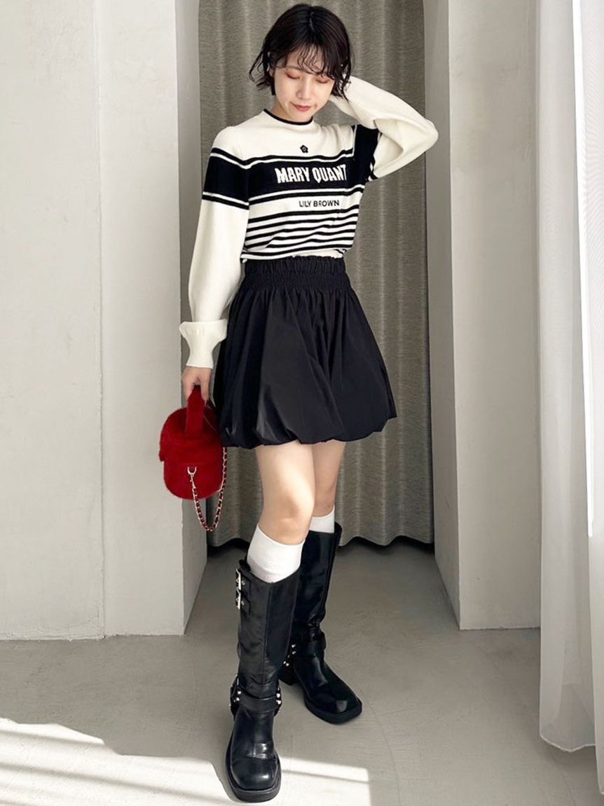 LILY BROWN「【WEB限定カラー】【LILY BROWN&times;MARY QUANT】バリエジャガードニット」|ニット・セーター|