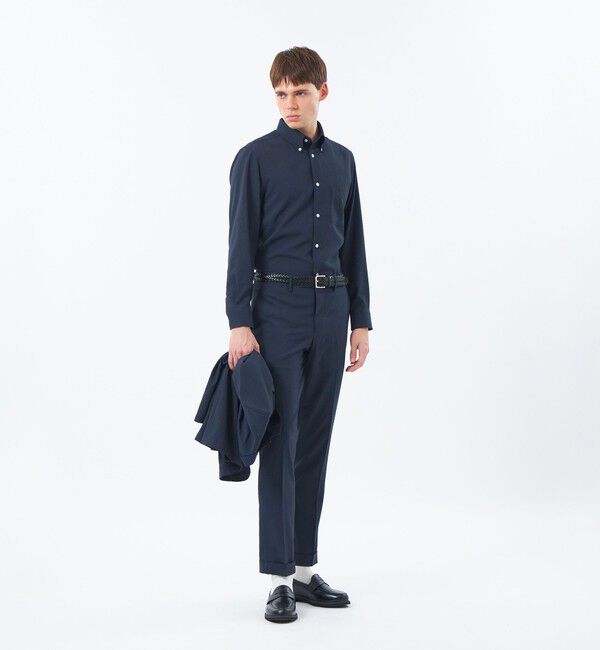 MACKINTOSH PHILOSOPHY「【WEB&一部店舗限定】トロッター スクエアボタンダウン長袖シャツ  サッカーストライプ」|シャツ・ブラウス|