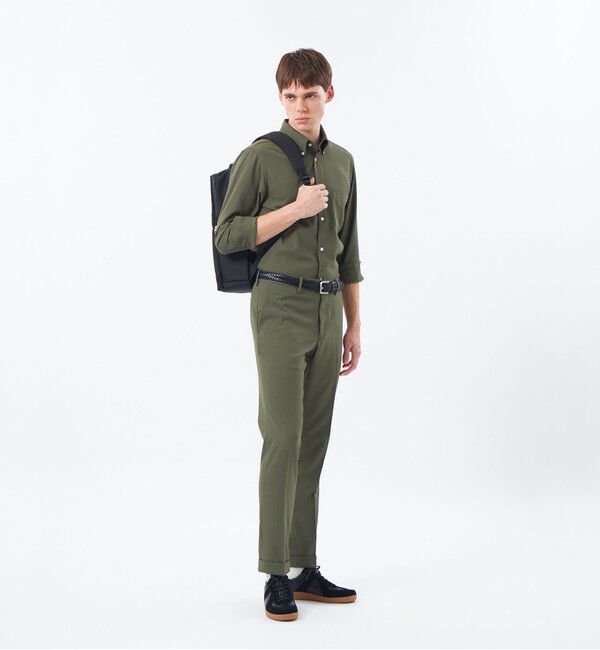 MACKINTOSH PHILOSOPHY「【WEB&一部店舗限定】トロッター スクエアボタンダウン長袖シャツ  サッカーストライプ」|シャツ・ブラウス|