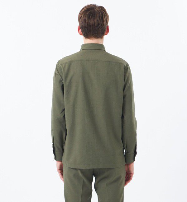 MACKINTOSH PHILOSOPHY「【WEB&一部店舗限定】トロッター スクエアボタンダウン長袖シャツ  サッカーストライプ」|シャツ・ブラウス|