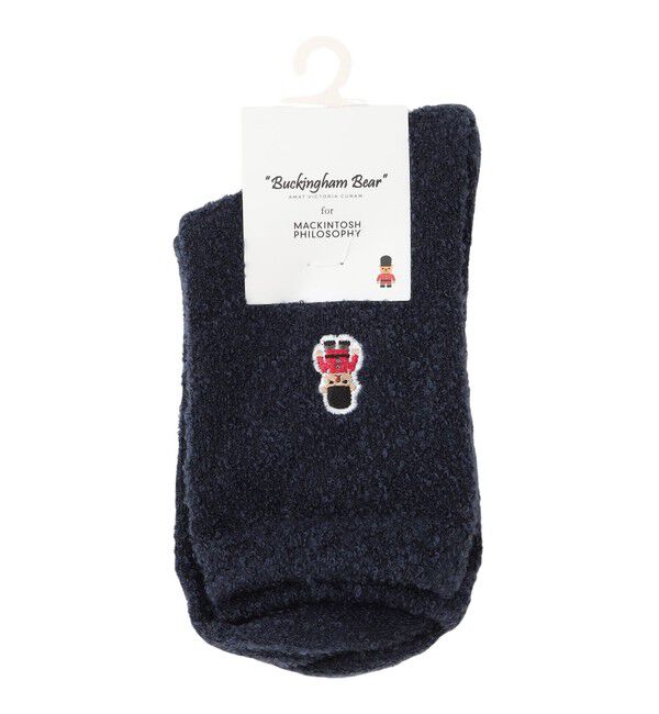 MACKINTOSH PHILOSOPHY「【WEB&一部店舗限定】バッキンガムベアワンポイントソックス」|ソックス|ネイビー
