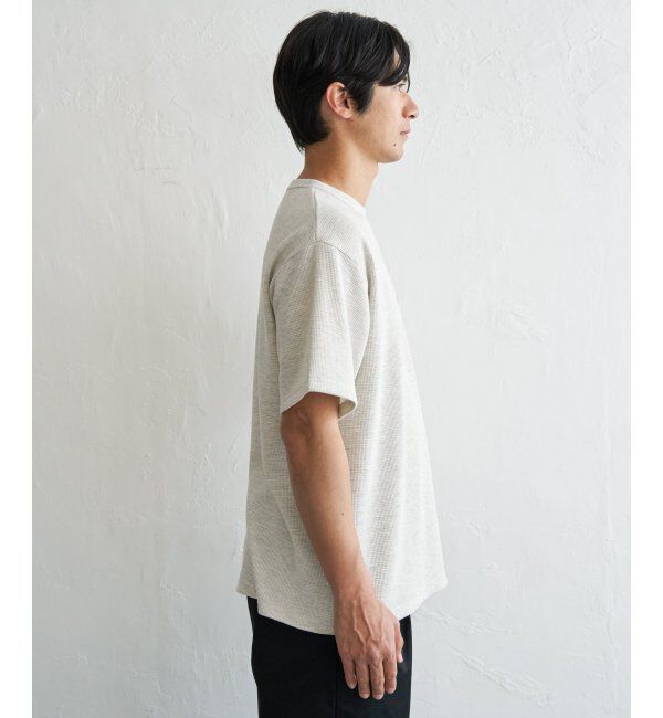 ikka「UNIVERSAL OVERALL ユニバーサルオーバーオール DAILYワンポイント刺繍Tシャツ」|Tシャツ・カットソー|