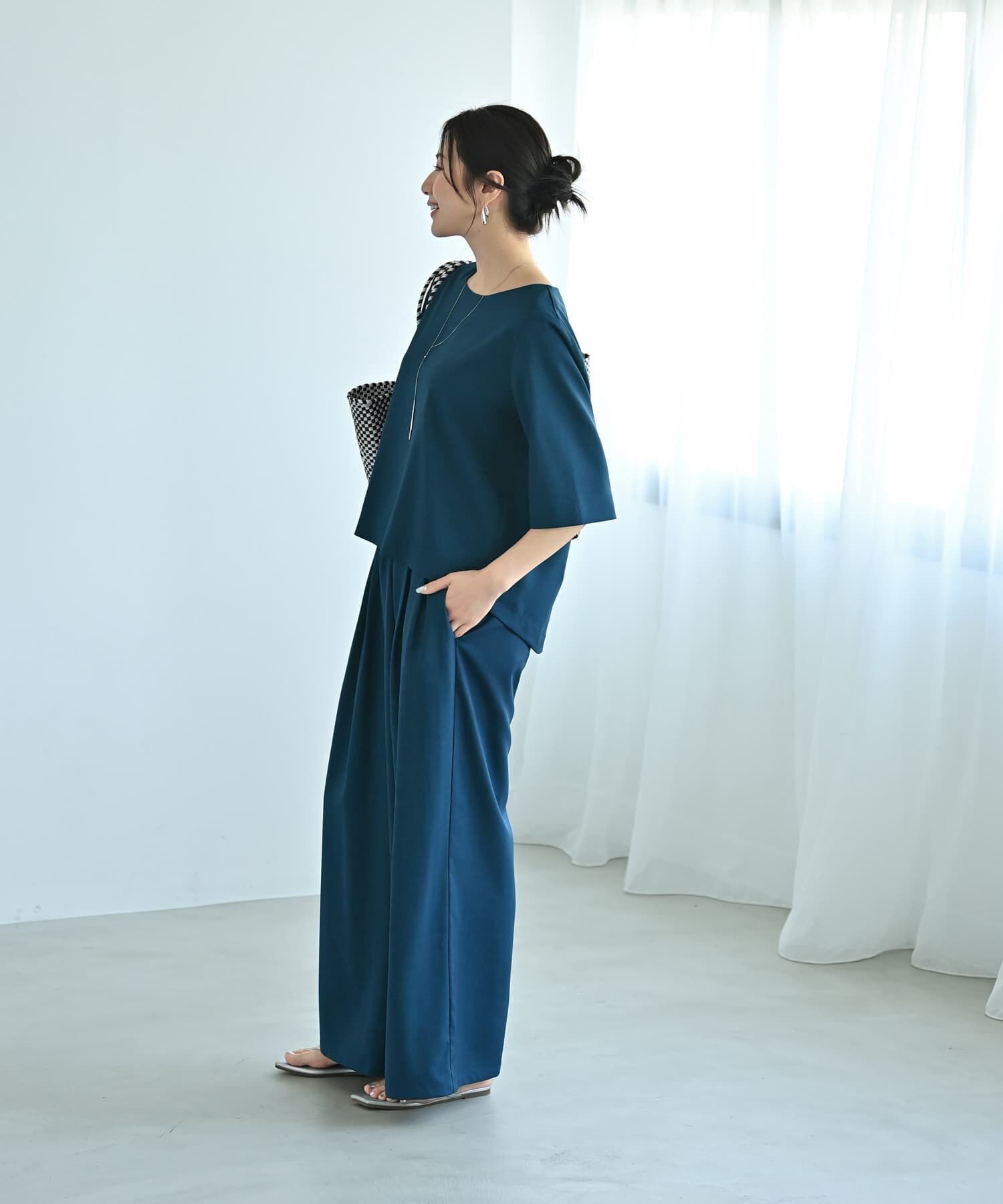 STYLE DELI「【Kana Oyama&times;BLK001】セットアップトップス／DELI size」|シャツ・ブラウス|