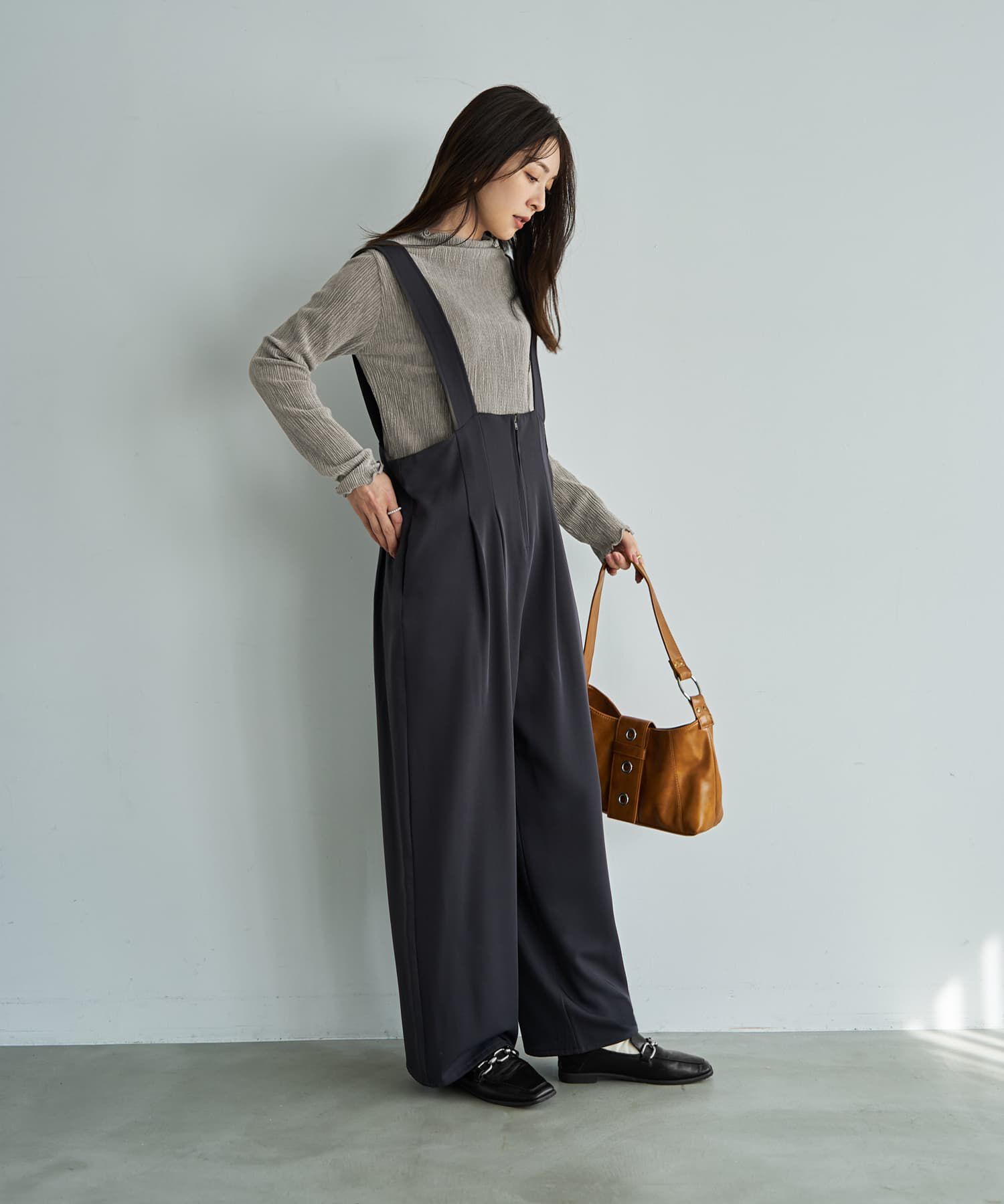 STYLE DELI「楊柳ベロア端っこメロウトップス」|Tシャツ・カットソー|