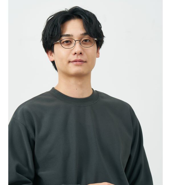  「オーバル型 メガネ | レザー調 ラバーテンプル ズレ落ち防止 眼鏡 伊達・度付き眼鏡  レンズ交換券付」|メガネ|