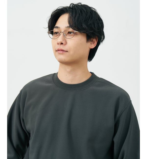  「オーバル型 メガネ | レザー調 ラバーテンプル ズレ落ち防止 眼鏡 伊達・度付き眼鏡  レンズ交換券付」|メガネ|