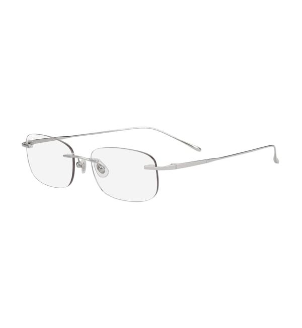  「SUNCUTGlasses/UV100%CUT リムレス 横長 サングラス | チタン [度無し専用] カラー 紫外線対策 UVカット」|サングラス|