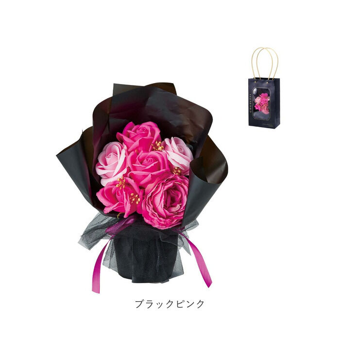 BACKYARD FAMILY「ソープフラワー ブーケ 手提げバッグ付き 通販 ソープフラワーブーケ 花束 花 フラワー」|その他|