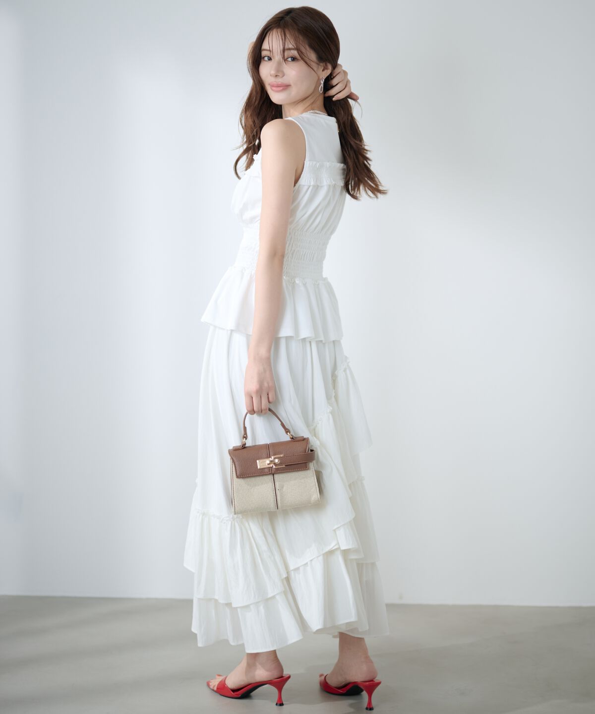アンドクチュール「シャーリングカットプルオーバー」|Tシャツ・カットソー|