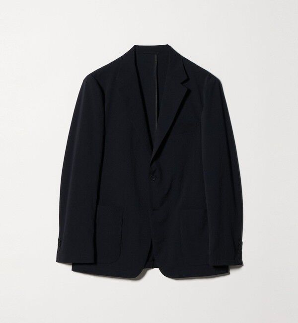 UNITED ARROWS「ドビー 2ボタン シングル テーラードジャケット UA COZY　ウォッシャブル　タテヨコストレッチ　防しわ　撥」|テーラードジャケット|