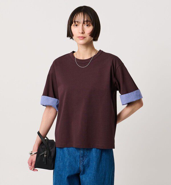 UNITED ARROWS「ターン アップ カットソー」|Tシャツ・カットソー|