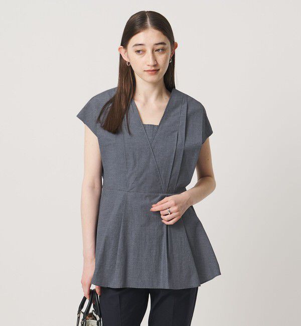 UNITED ARROWS「MANTECO POP フレンチスリーブ ブラウス」|シャツ・ブラウス|