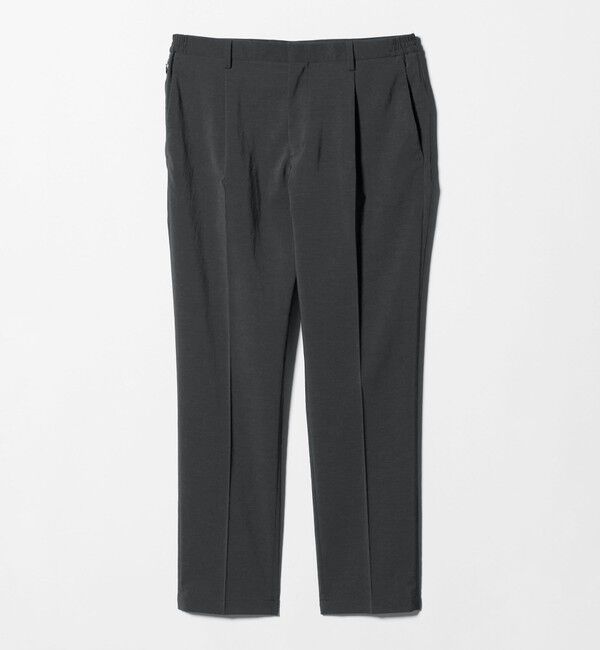 UNITED ARROWS「タフタ サイドシャーリング 1プリーツ パンツ UA COZY ウォッシャブル ヨコストレッチ」|スラックス|