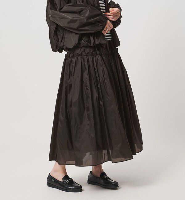 UNITED ARROWS「シアー タフタ ギャザースカート ‐はっ水 ウォッシャブル‐」|スカート|