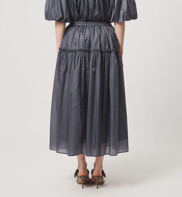 UNITED ARROWS「シアー タフタ ギャザースカート ‐はっ水 ウォッシャブル‐」|スカート|