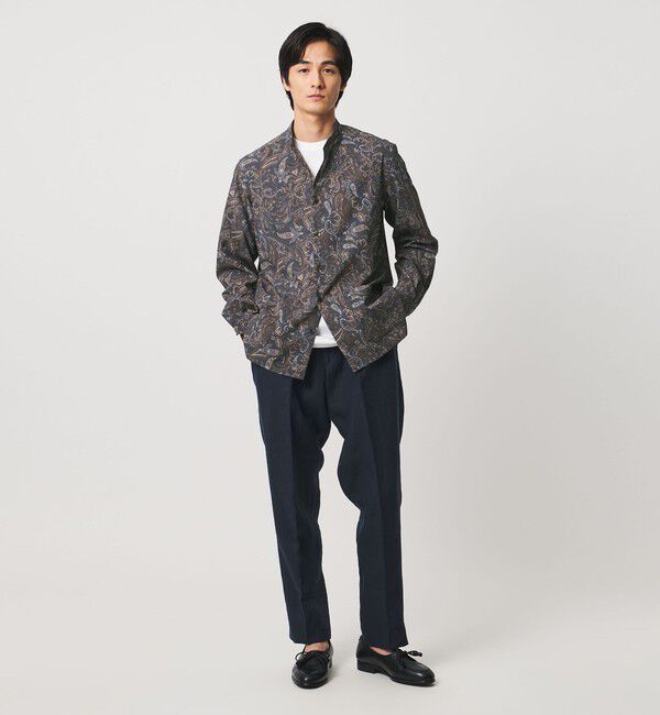UNITED ARROWS「ペイズリー バンドカラー チョアシャツ」|シャツ・ブラウス|