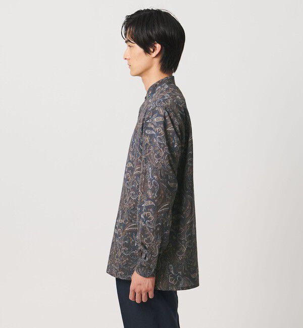 UNITED ARROWS「ペイズリー バンドカラー チョアシャツ」|シャツ・ブラウス|