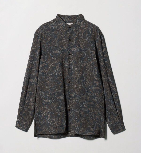 UNITED ARROWS「ペイズリー バンドカラー チョアシャツ」|シャツ・ブラウス|