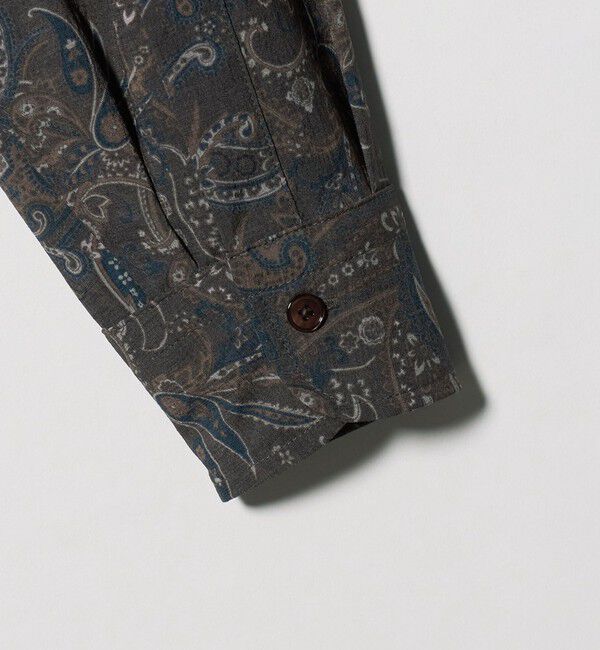 UNITED ARROWS「ペイズリー バンドカラー チョアシャツ」|シャツ・ブラウス|
