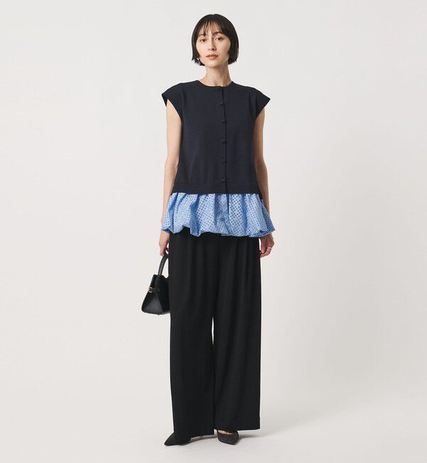 UNITED ARROWS「カットワーク バルーン シルエット ベスト ‐ウォッシャブル‐」|ベスト・ジレ|