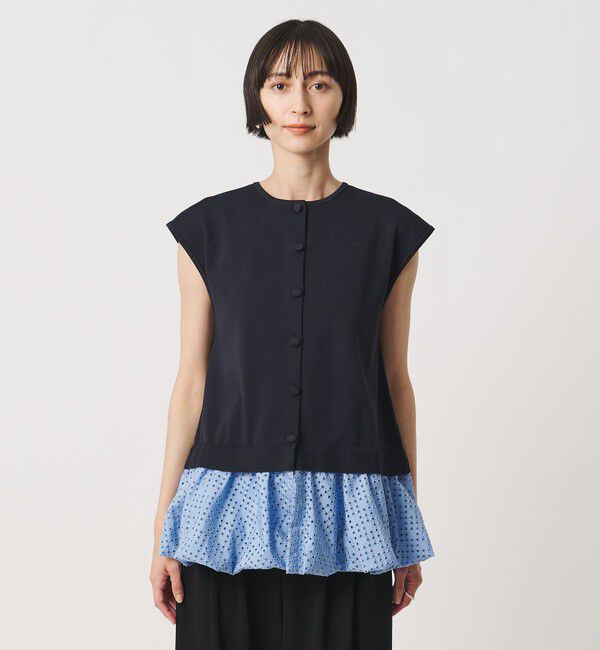 UNITED ARROWS「カットワーク バルーン シルエット ベスト ‐ウォッシャブル‐」|ベスト・ジレ|