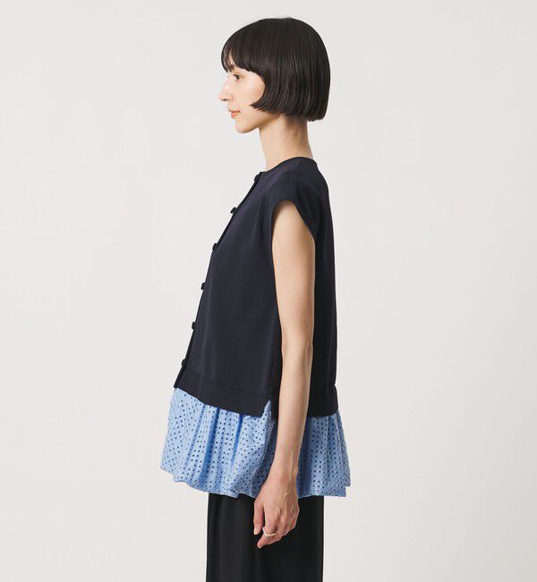 UNITED ARROWS「カットワーク バルーン シルエット ベスト ‐ウォッシャブル‐」|ベスト・ジレ|