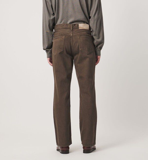 UNITED ARROWS「【別注】＜KURO＞MONTE/ブラウン セミフレア デニムパンツ」|デニム|