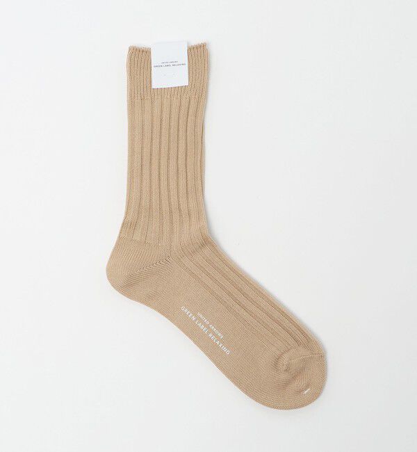 UNITED ARROWS green label relaxing「リブ ソリッド ソックス」|ソックス|BEIGE