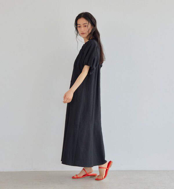 EMMEL REFINES「＜EMMEL REFINES＞EM  パフスリーブ キリカエ ワンピース」|ワンピース|