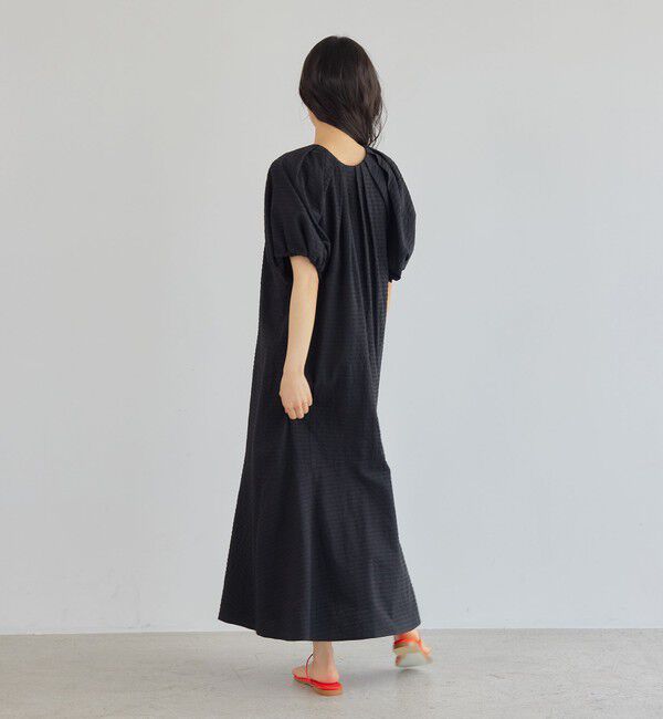 EMMEL REFINES「＜EMMEL REFINES＞EM  パフスリーブ キリカエ ワンピース」|ワンピース|