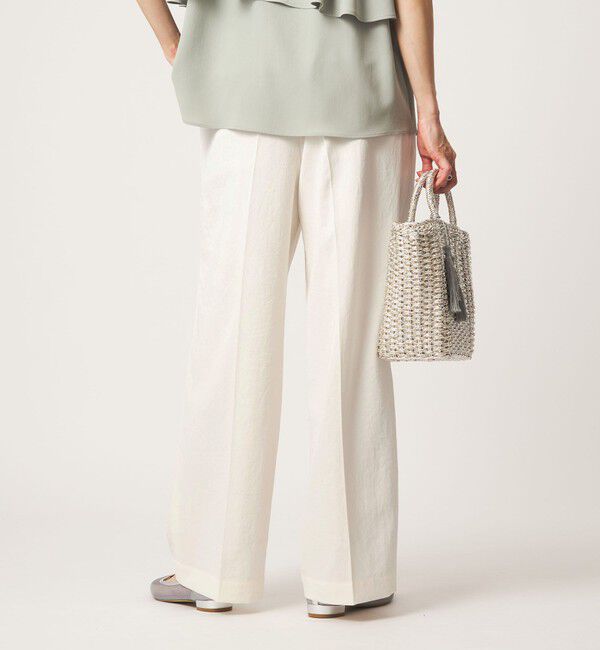 UNITED ARROWS green label relaxing「［size SHORT/TALLあり］2タック ワイド パンツ ホワイト」|その他|