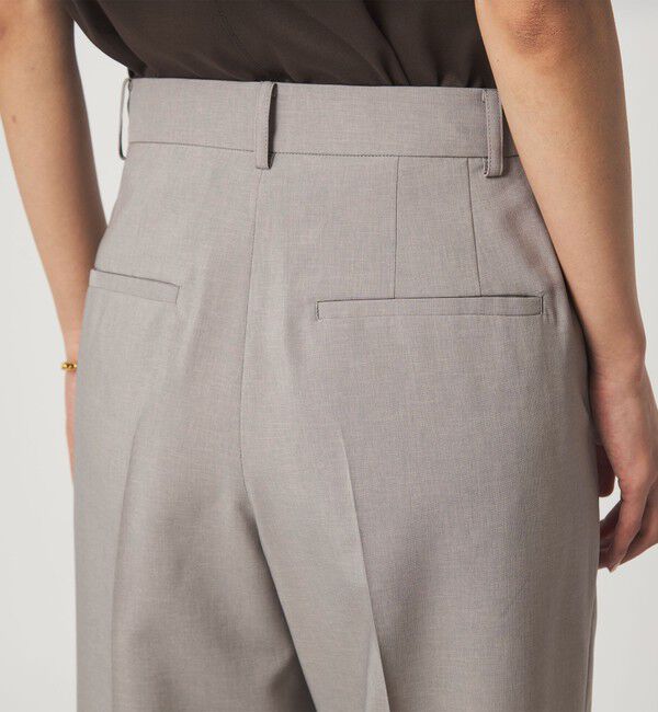 UNITED ARROWS green label relaxing「［size SHORT/TALLあり］トリアセ ワイドストレート パンツ」|スラックス|