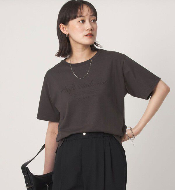 UNITED ARROWS green label relaxing「グラフィック Tシャツ」|Tシャツ・カットソー|DK.GRAY