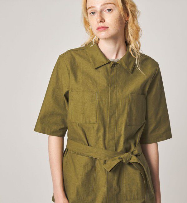 STEVEN ALAN「＜Steven Alan＞コットン サファリ シャツ」|シャツ・ブラウス|