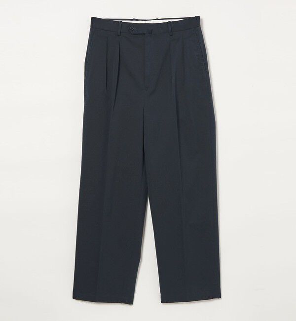 STEVEN ALAN「＜Steven Alan＞ ウエポン ニドム イン ツープリーツ ドレス トラウザーズ II」|チノ|NAVY