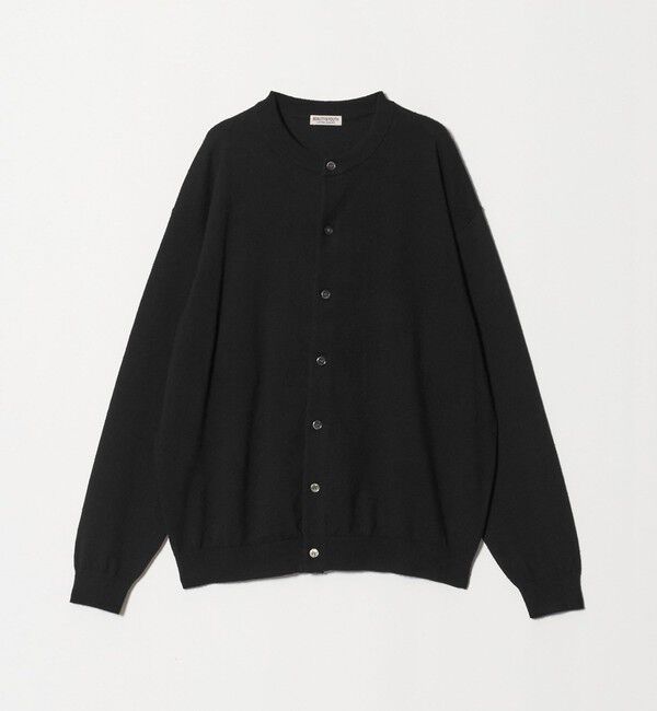 BEAUTY&YOUTH UNITED ARROWS「フェザーヤーン クルーネック カーディガン ウォッシャブル」|カーディガン|BLACK