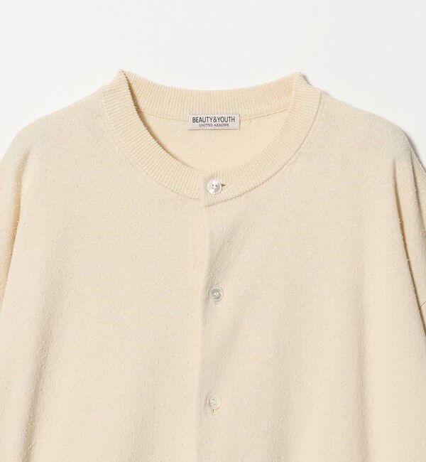 BEAUTY&YOUTH UNITED ARROWS「フェザーヤーン クルーネック カーディガン ウォッシャブル」|カーディガン|