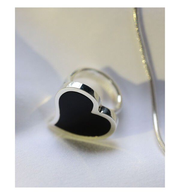 Ray BEAMS 「XOLO JEWELRY &times; Ray BEAMS / 別注 Big Heart Ring」|その他|Black_Onyx