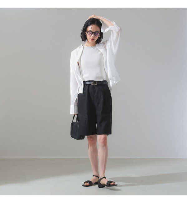 Demi-Luxe BEAMS 「KHADI オーバー ショート シャツ」|シャツ・ブラウス|