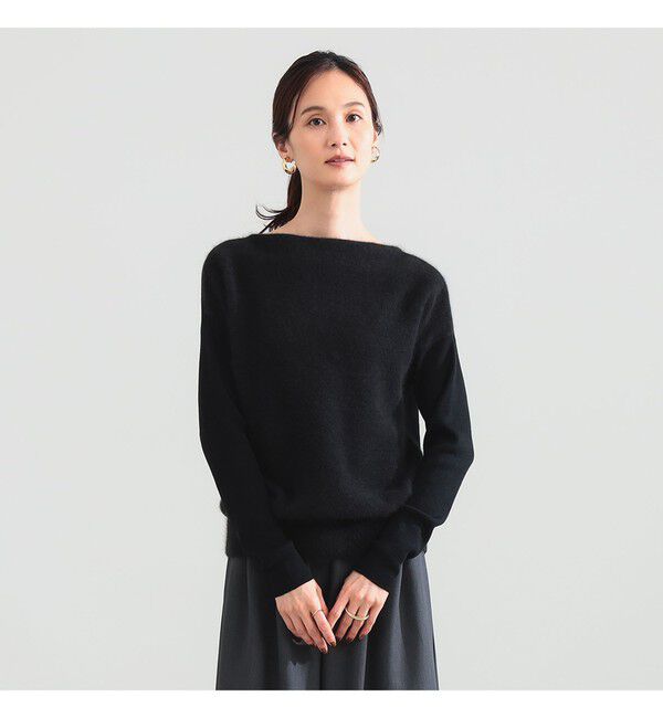 Demi-Luxe BEAMS 「フラッフィー ボートネック ニット」|ニット・セーター|